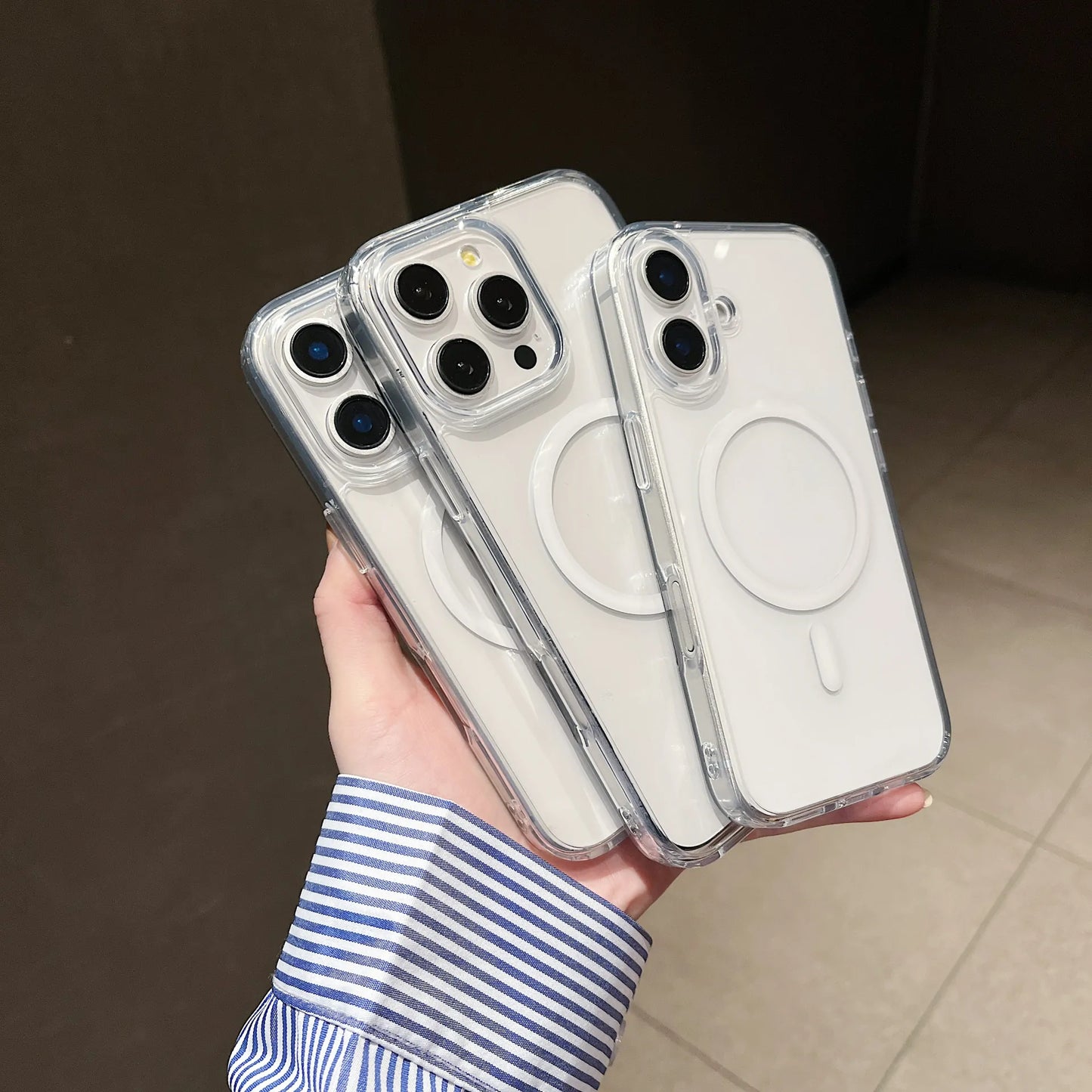 高级透明款二合一磁吸壳 iPhone13-16 Pro Max