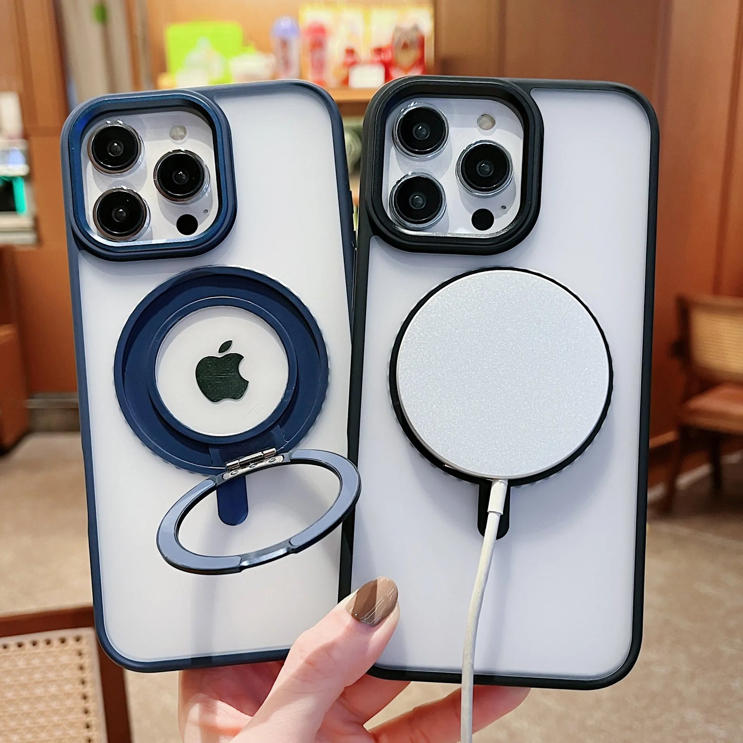可旋转支架解压手机壳 iPhone13-16 Pro Max