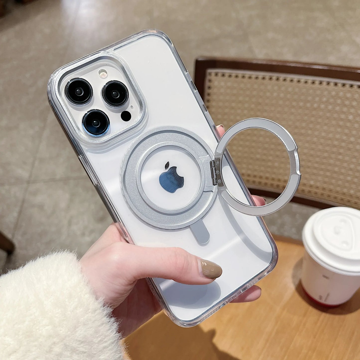 可旋转支架解压手机壳 iPhone13-16 Pro Max