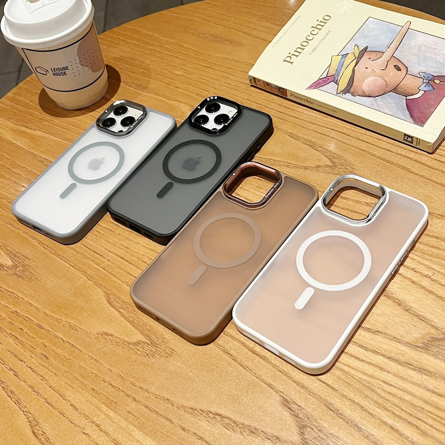 肌肤感镜头支架磁吸手机壳 iPhone13-16 ProMax