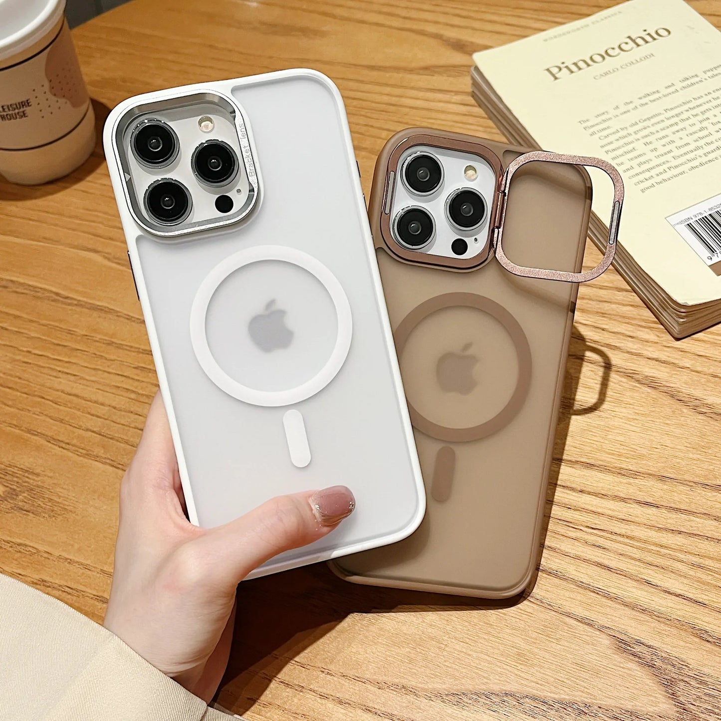 肌肤感镜头支架磁吸手机壳 iPhone13-16 ProMax